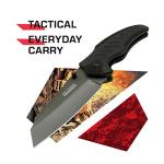 Tac Force Evolution - Spring Assisted Folding Pocket Knife - Wharncliffe Blade with Black G10 Handle and Pocket Clip - TFE-A015-BK