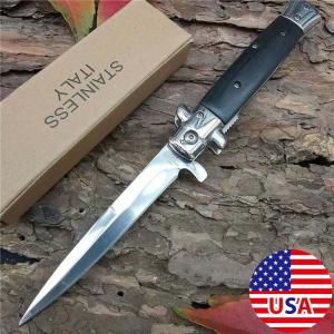 Tactical high hardness stainless steel combat camping hunting folding knife tool