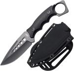 9-Inch Full Tang Tactical Knife ABS Swivel Sheath Outdoor Reusable