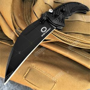 8" Pocket Knife 440 Stainless Steel Blade Tactical Knife Survival Knife