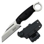 8" Elite Tactical Liberator Black Micarta, D2 Steel,  Fixed Blade Knife FIX013