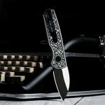 YF SMART Small Folding Pocket Knife - 1.96" Wharncliffe Blade, Two-Tone Black & Gray Finish, Textured G10 Handle, Gift For Men, Women For Everyday Carry, Camping, Hiking, Outdoor Activities