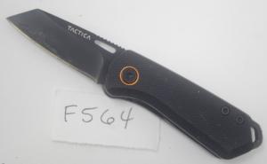 Black Tactica K.100 EDC Folder Pocket Knife Wharncliffe Manual Tactical Blade