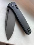 Asher Nomad Custom Knife - S90V, Blue Aluminum