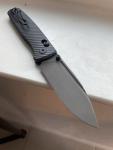 Asher Nomad Custom Knife - S90V, Blue Aluminum