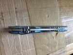 USED-Rick Hinderer Knives XM-24 SKINNY Wharncliffe SW S45VN Blade SW Blue L/S