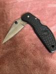 FROST CUTLERY - NICE LARGE SERRATED BLADE FOLDING KNIFE -LOCKBACK