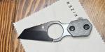 KIZER Cutlery Variable-Carbon Fiber- 154CM Wharncliffe Fixed Blade Knife 1052A2