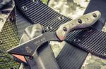 TOPS Knives BKBT-01 Back Bite Wharncliffe Fixed Blade 4" Plaine Edge