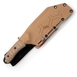 Hydra Knives Veritas Tan G10 Bohler K110 Fixed Blade Knife w/ Kydex Sheath S06