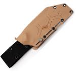 Hydra Knives Veritas Tan G10 Bohler K110 Fixed Blade Knife w/ Kydex Sheath S06