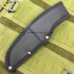 Tac-Force Black Gray Stonewash Full Tang Fixed Blade Wharncliffe Knife  + Sheath