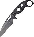Stainless Wharncliffe Black Handle Fixed Blade Knife