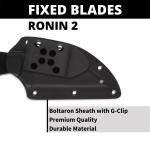 Spyderco Ronin 2 Plain Edge 4.08" Fixed Blade Pocket Knife FB09GP2