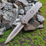 Silver Exquisite Fashion Stainless Steel Portable Rescue Sharp Folding Knife EDC