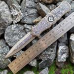Silver Exquisite Fashion Stainless Steel Portable Rescue Sharp Folding Knife EDC