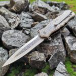 Silver Exquisite Fashion Stainless Steel Portable Rescue Sharp Folding Knife EDC