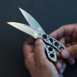 Ocaso Duo Desk Knife 2.75" Stainless Steel Wharncliffe Blades Stainless Handles