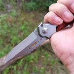Multi-functional folding pocket tactical knife is suitable for daily camping
