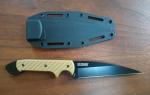 NEW CRKT DRAGON 2010DK FIXED BLADE KNIFE WITH ORIGINAL SHEATH FREE SHIPPING