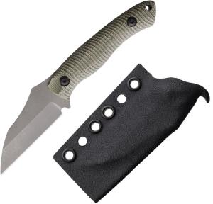Wachtman Knife & Tool Kliff Fixed Knife 2.9" AEB-L Steel Blade Micarta Handle