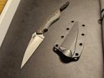 CRKT S.P.E.W. 3" Everyday Carry Wharncliffe 2388 Fixed-Blade Knife w/ Sheath