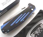 Ball Bearing Pivot G10 Pocket Knife D2 Button Lock Wharncliffe Tip Up Blade EDC