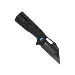 OKNIFE Heron L1 Folding Tactical Knife with D2 Steel Wharncliffe Blade Black