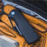 OKNIFE Heron L1 Folding Tactical Knife with D2 Steel Wharncliffe Blade Black