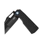 OKNIFE Heron L1 Folding Tactical Knife with D2 Steel Wharncliffe Blade Black