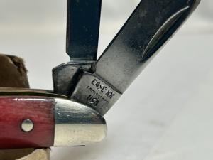 Vtg Case XX USA 10 Dot 1980 SR6220 "Peanut" Smooth Rose Bone Pocket Knife NM