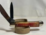 Vtg Case XX USA 10 Dot 1980 SR6220 "Peanut" Smooth Rose Bone Pocket Knife NM
