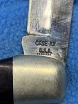 Vintage Case XX USA 1 Blade 7 Dot Folding Pocket Knife 6165-SAB