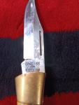 Vintage CASE XX USA 5197L SS Stag Bone Lockback Folding Knife Brass Bolsters