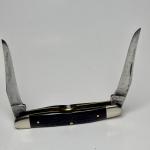 Vintage 1981 Case XX Muskrat Pocket Knife Dark Bone 9 Dot Two Blades