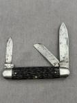 Vintage Case Tested XX Black Cigar Knife 1920-1940 USA 3 Blades