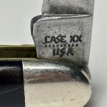 Vintage 1981 Case XX Muskrat Pocket Knife Dark Bone 9 Dot Two Blades
