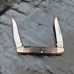 Case XX 1978 2 Dot Muskrat Folding Pocket Knife Vintage Bone 3 7/8" USA