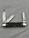 Vintage Case Tested XX Black Cigar Knife 1920-1940 USA 3 Blades