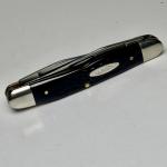 Vintage 1981 Case XX Muskrat Pocket Knife Dark Bone 9 Dot Two Blades