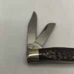 Vintage 1981 Case XX USA STOCKMAN KNIFE #63032 9 Dot Bone Jigged Handle 3 Blades