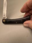 Vintage Case XX USA 2137 SS Folding Knife Black Handle Sodbuster Jr.