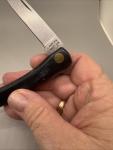 Vintage Case XX USA 2137 SS Folding Knife Black Handle Sodbuster Jr.