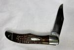1976 CASE XX USA 6165 SAB Folding Hunter Four Dot Vintage Pocket Knife