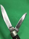 Case XX 6244 Vintage Jack Pocket Knife Double Oval Shield 2 Blade GUC Light Wear