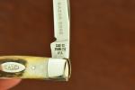 VINTAGE CASE XX USA 4 DOT 1976 GRAY SCROLL STAG PEN KNIFE 5233 SSP NICE (24058)