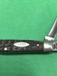Case XX 6244 Vintage Jack Pocket Knife Double Oval Shield 2 Blade GUC Light Wear