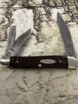 Case XX 1974 Reddish Jigged Bone 6380 Carpenters Whittler Vintage Pocket Knife 