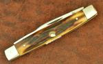 VINTAGE CASE XX USA 4 DOT 1976 GRAY SCROLL STAG PEN KNIFE 5233 SSP NICE (24058)