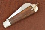 VINTAGE CASE XX USA 2 DOT 1978 SMOOTH WOOD PREMIUM WHALER ROPE KNIFE (25813)